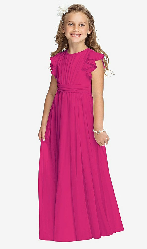 Front View - Think Pink Flower Girl Dress FL4038