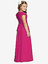 Rear View Thumbnail - Think Pink Flower Girl Dress FL4038