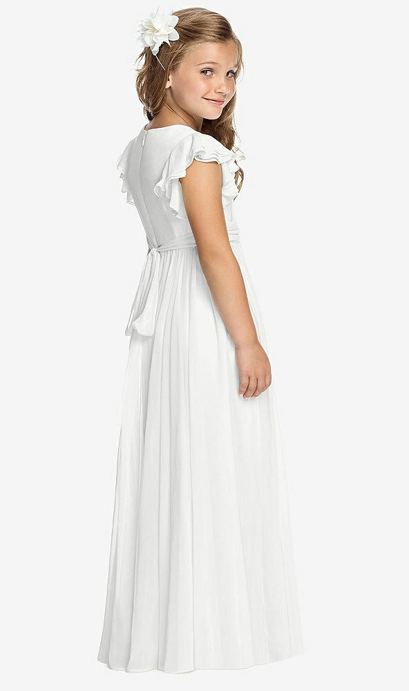 Back View - White Flower Girl Dress FL4038