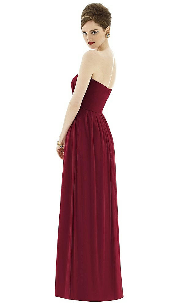 Back View - Burgundy Alfred Sung Style D651