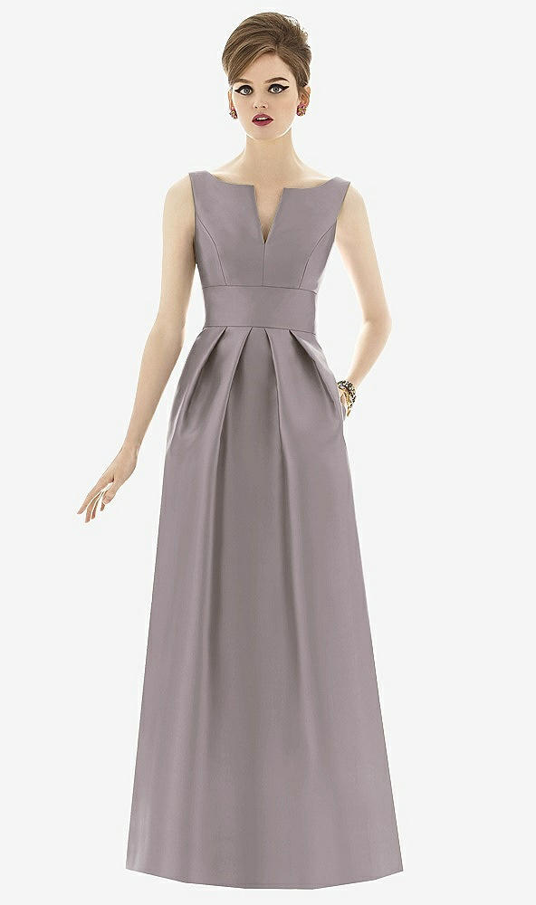 Front View - Cashmere Gray Alfred Sung Style D655