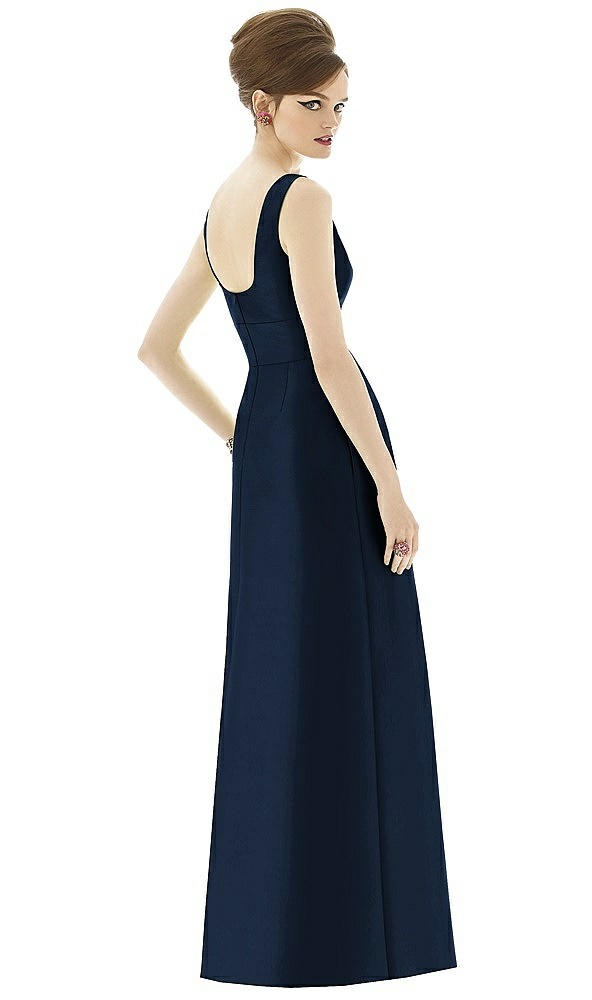 Back View - Midnight Navy Alfred Sung Style D655