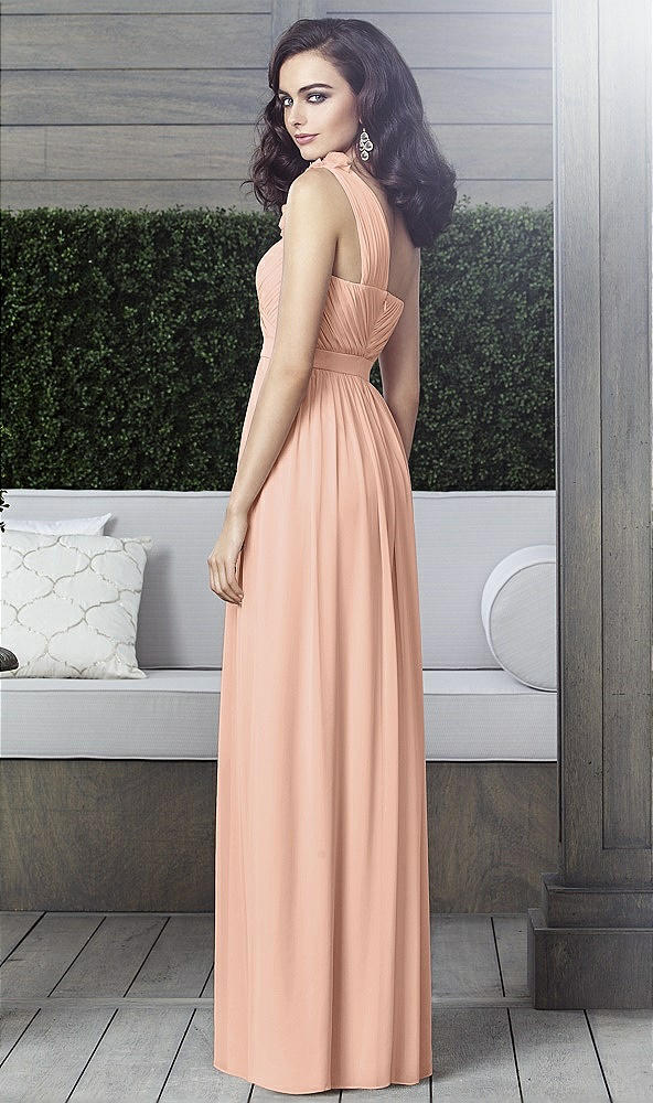 Back View - Pale Peach Dessy Collection Style 2909