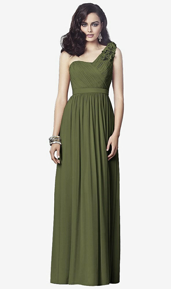 Front View - Olive Green Dessy Collection Style 2909