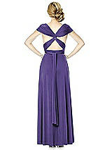 Rear View Thumbnail - Regalia - PANTONE Ultra Violet Twist Wrap Convertible Maxi Dress