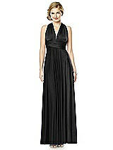 Alt View 7 Thumbnail - Black Twist Wrap Convertible Maxi Dress