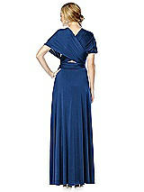 Alt View 2 Thumbnail - Estate Blue Twist Wrap Convertible Maxi Dress
