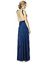 Alt View 4 Thumbnail - Estate Blue Twist Wrap Convertible Maxi Dress