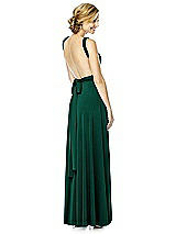 Alt View 4 Thumbnail - Hunter Green Twist Wrap Convertible Maxi Dress