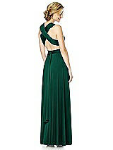 Alt View 6 Thumbnail - Hunter Green Twist Wrap Convertible Maxi Dress