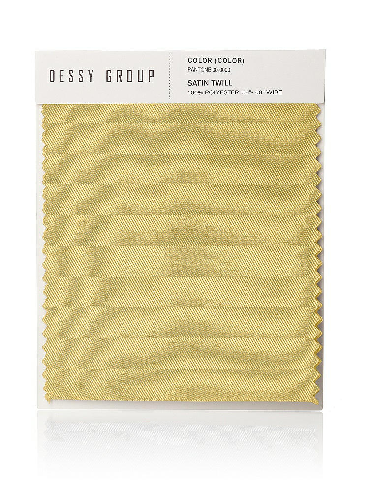Front View - Maize Satin Twill Swatch