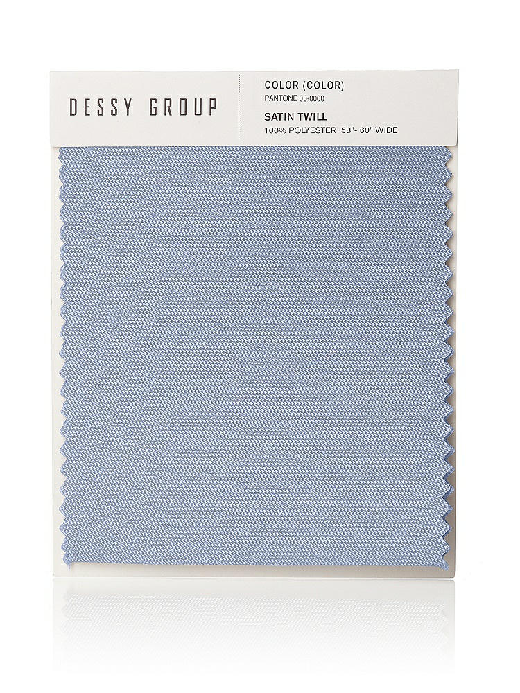 Front View - Sky Blue Satin Twill Swatch