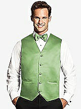 Front View Thumbnail - Apple Slice Matte Satin Tuxedo Vests by After Six