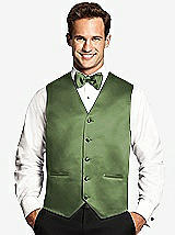 Front View Thumbnail - Clover Matte Satin Tuxedo Vests by After Six