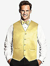 Front View Thumbnail - Sunflower Matte Satin Tuxedo Vests by After Six