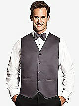 Front View Thumbnail - Stormy Matte Satin Tuxedo Vests by After Six