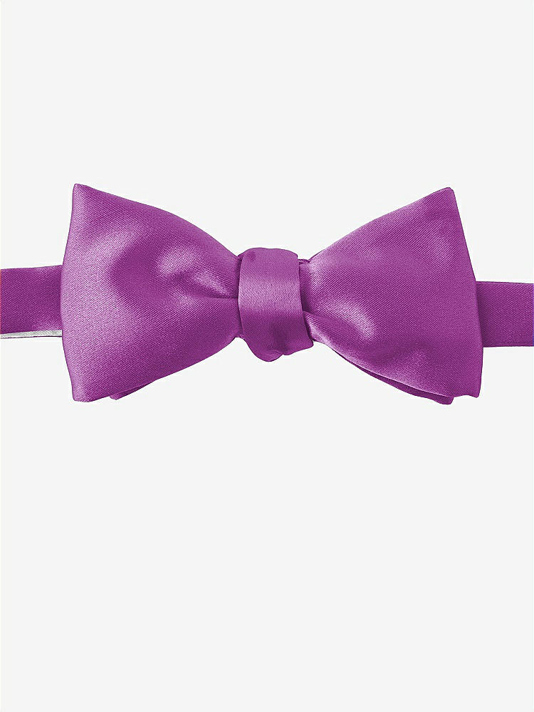 Front View - Orchid Matte Satin Bow Ties by After Six
