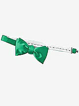 Rear View Thumbnail - Pantone Emerald Matte Satin Bow Ties by After Six