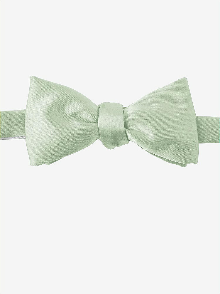 Front View - Celadon Matte Satin Bow Ties by After Six
