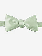 Front View Thumbnail - Celadon Matte Satin Bow Ties by After Six