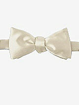 Front View Thumbnail - Champagne Matte Satin Bow Ties by After Six