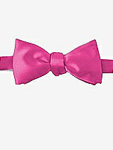 Front View Thumbnail - Fuchsia Matte Satin Bow Ties by After Six
