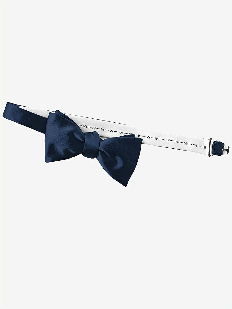 Back View - Midnight Navy Matte Satin Bow Ties by After Six