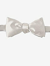 Front View Thumbnail - Oyster Matte Satin Bow Ties by After Six