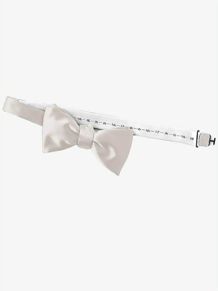 Back View - Oyster Matte Satin Bow Ties by After Six