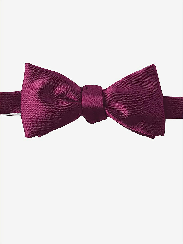 Front View - Ruby Matte Satin Bow Ties by After Six