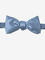 Front View Thumbnail - Windsor Blue Matte Satin Bow Ties by After Six