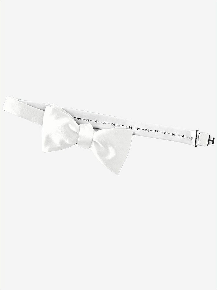 Back View - White Matte Satin Bow Ties by After Six