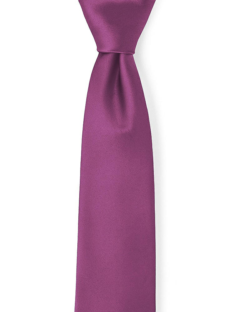 Front View - Radiant Orchid Matte Satin Neckties by After Six