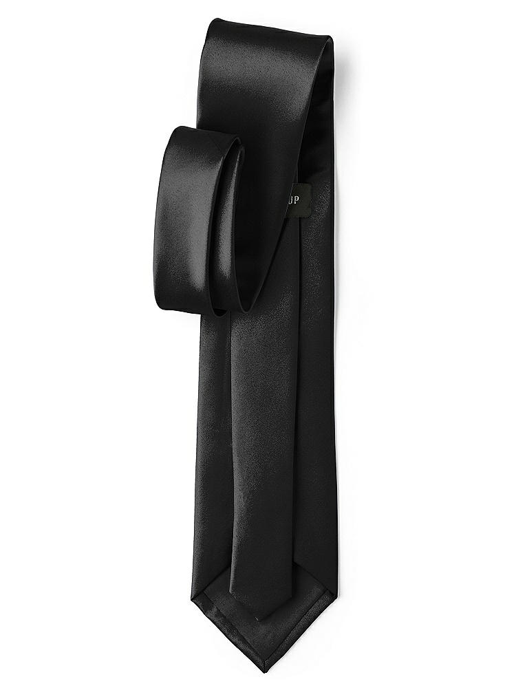 Back View - Black Matte Satin Neckties by After Six
