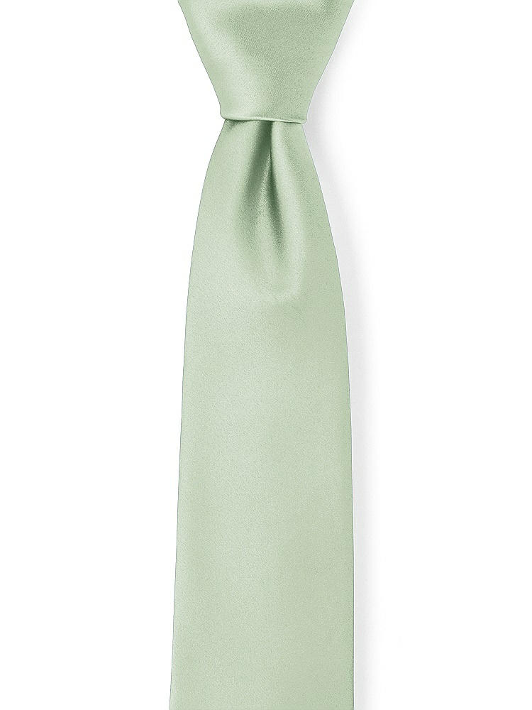 Front View - Celadon Matte Satin Neckties by After Six