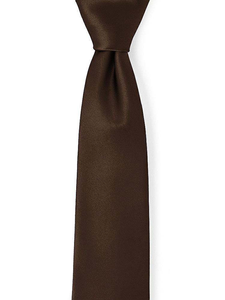 Front View - Espresso Matte Satin Neckties by After Six