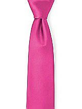 Front View Thumbnail - Fuchsia Matte Satin Neckties by After Six