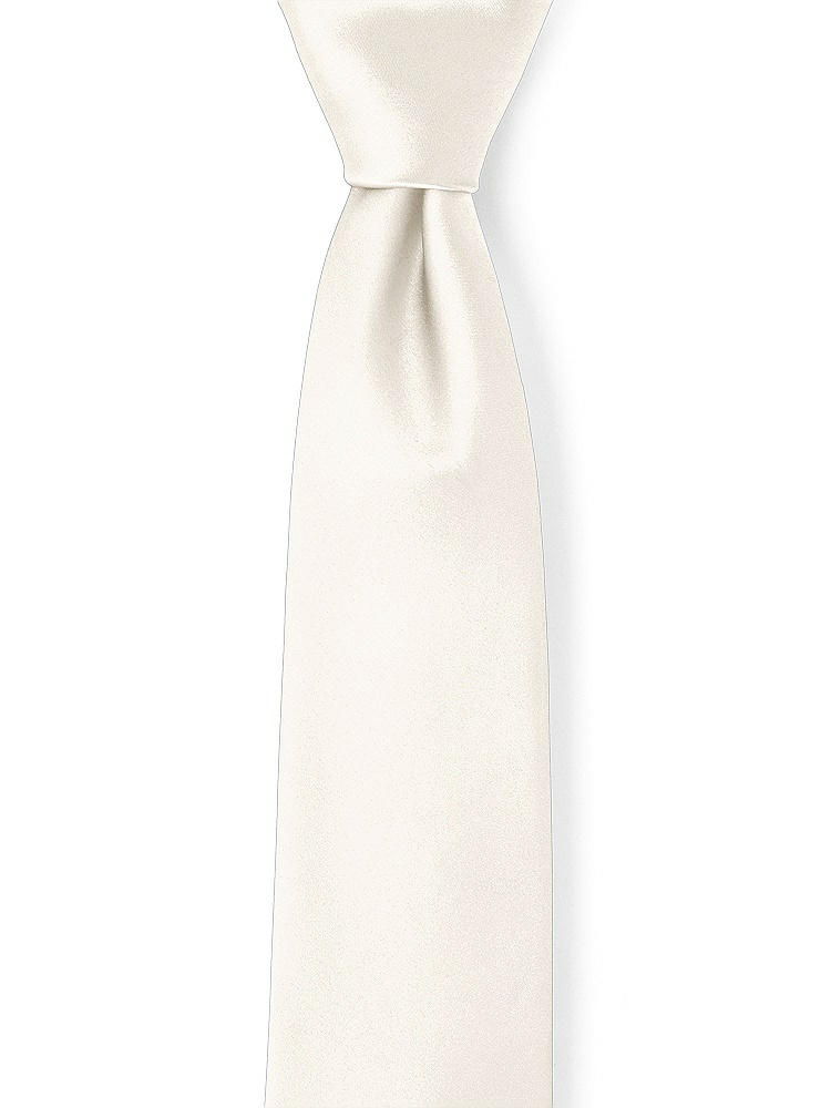 Front View - Ivory Matte Satin Neckties by After Six