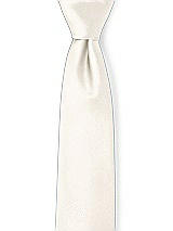 Front View Thumbnail - Ivory Matte Satin Neckties by After Six