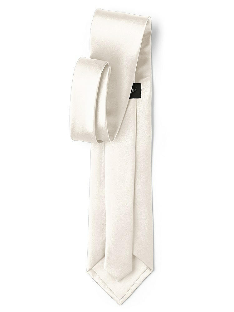 Back View - Ivory Matte Satin Neckties by After Six