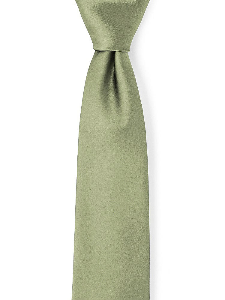 Front View - Kiwi Matte Satin Neckties by After Six