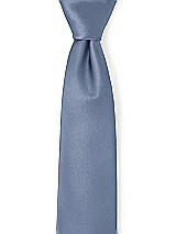 Front View Thumbnail - Larkspur Blue Matte Satin Neckties by After Six
