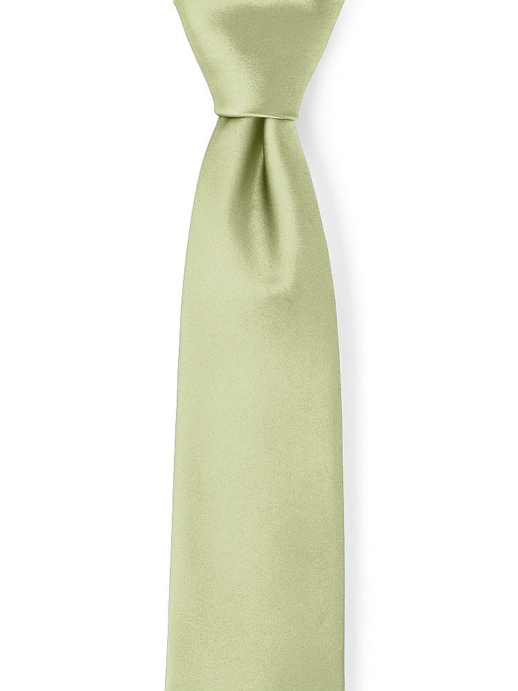 Front View - Mint Matte Satin Neckties by After Six