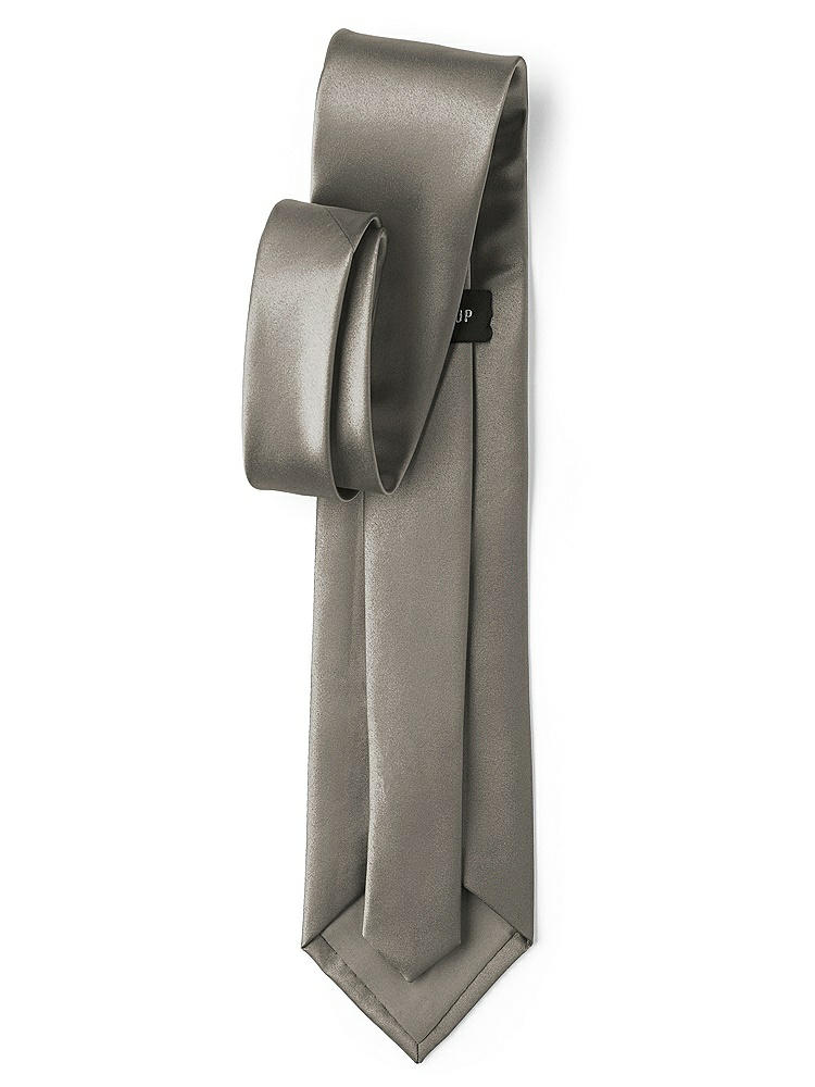 Back View - Mocha Matte Satin Neckties by After Six
