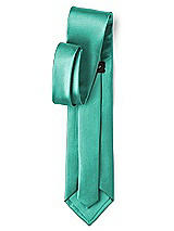 Rear View Thumbnail - Pantone Turquoise Matte Satin Neckties by After Six