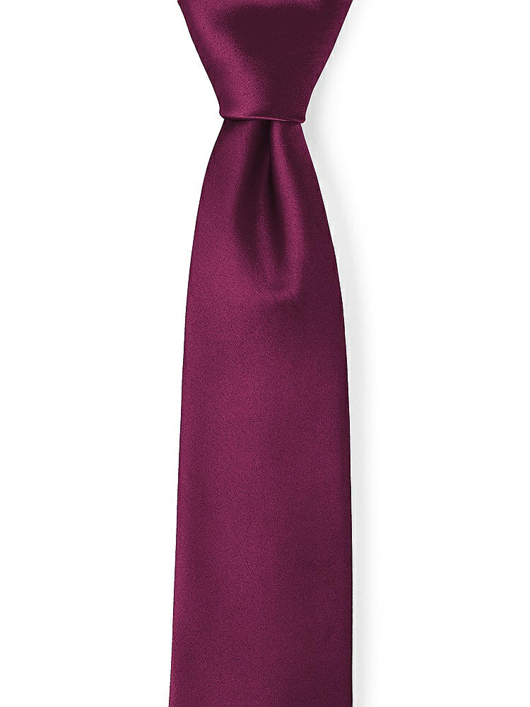 Front View - Ruby Matte Satin Neckties by After Six