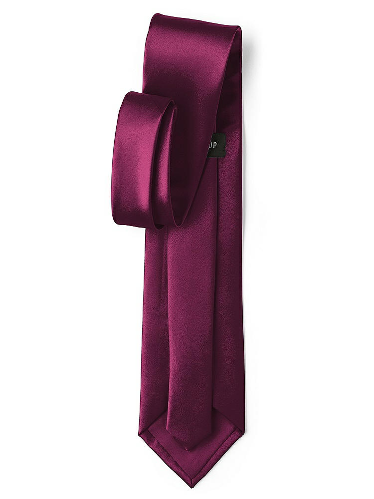 Back View - Ruby Matte Satin Neckties by After Six