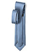 Rear View Thumbnail - Windsor Blue Matte Satin Neckties by After Six