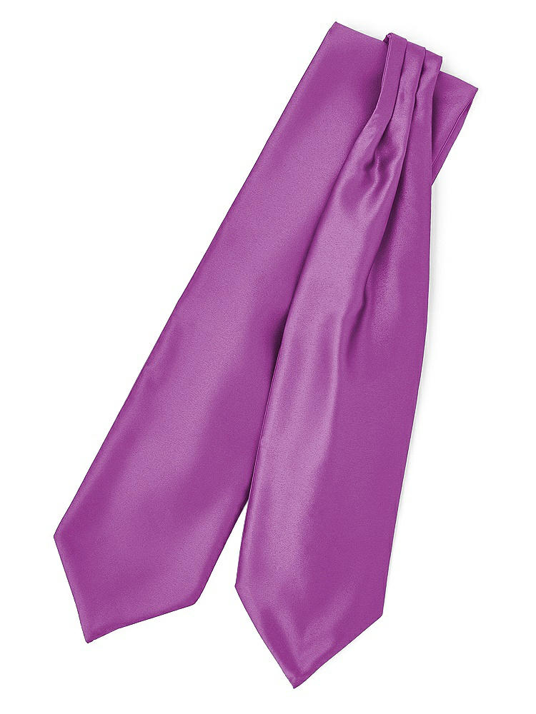 Front View - Orchid Matte Satin Cravats by After Six