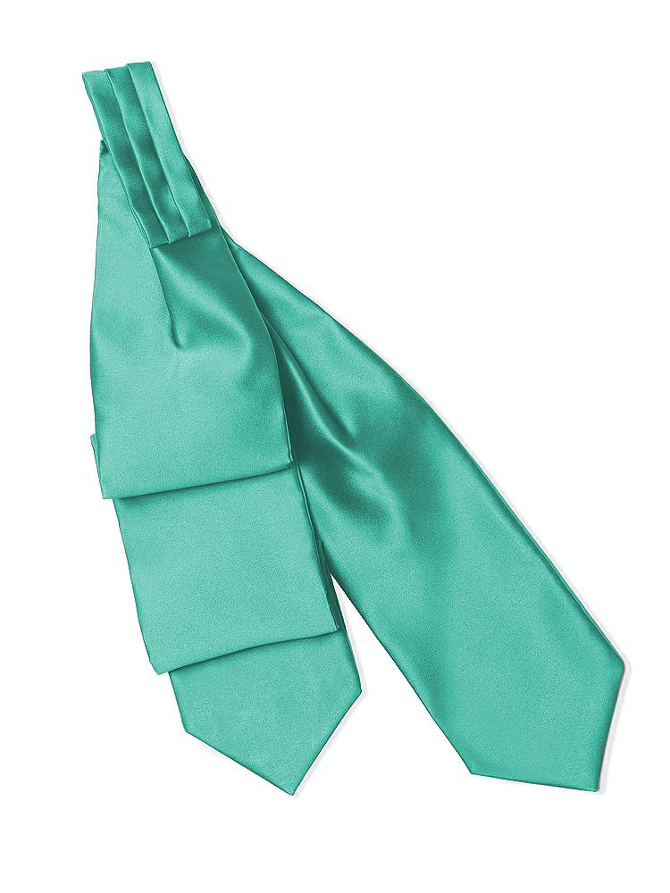 Back View - Pantone Turquoise Matte Satin Cravats by After Six